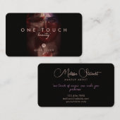 Böhmische Porträt Schönheit horizontal Visitenkarte (Vorne/Hinten)