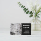 böhmische Rustikale Baumrinde Visitenkarte (Stehend Vorderseite)