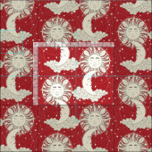 böhmische Träume rot Stoff (Kachel)