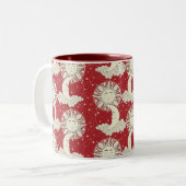 böhmische Träume rot Zweifarbige Tasse (Vorderseite Links)