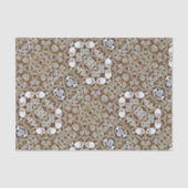 böhmische Vintage Mode silber schwarz und gold Seidenpapier (Vorderseite)