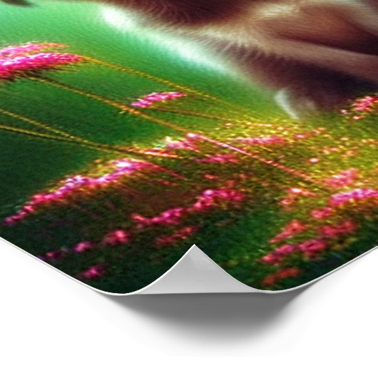 Böhmische Welpen Poster (Ecke)