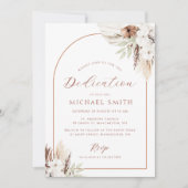 Böhmischer Bogen - Moderne Widmungseinladung Einladung (Vorderseite)