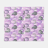 böhmischer Bogenfisch-Schuppen bemaltes Muster Fleecedecke (Vorderseite (Horizontal))