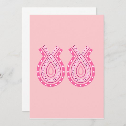 Böhmischer Brustkrebs Einladung (Vorne/Hinten)