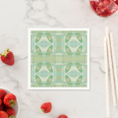 Böhmischer Chintz neue grüne Olive Serviette (Beispiel)