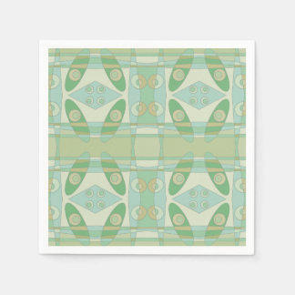 Böhmischer Chintz neue grüne Olive Serviette