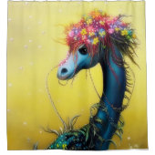 Böhmischer Fantasy-Drache Duschvorhang (Vorderseite)