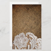 böhmischer rustikaler Western-Berg Briefpapier (Vorne/Hinten)