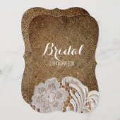 böhmischer rustikaler Western-Berg Einladung (Vorne/Hinten)