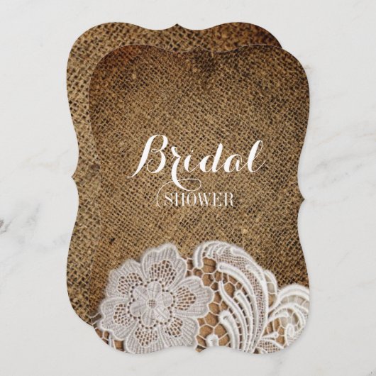 böhmischer rustikaler Western-Berg Einladung (Vorne/Hinten)