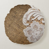böhmischer rustikaler Western-Berg Rundes Kissen (Vorderseite)