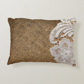 böhmischer rustikaler Western-Berg Zierkissen (Rückseite)