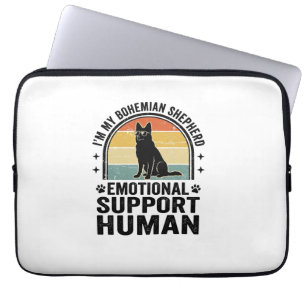 Böhmischer Schäferhund Emotionaler Unterstützungsm Laptopschutzhülle