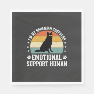 Böhmischer Schäferhund Emotionaler Unterstützungsm Serviette