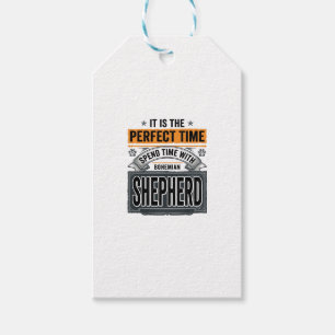 Böhmischer Schäferhund Vintage-Hundefreund-Typogra Geschenkanhänger