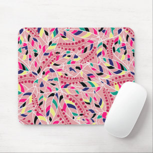 Böhmischer Stil traditioneller Dschungel von Blätt Mousepad
