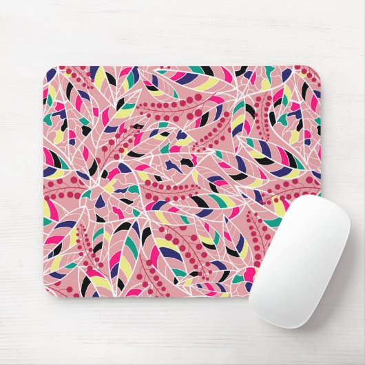 Böhmischer Stil traditioneller Dschungel von Blätt Mousepad (Mit Mouse)