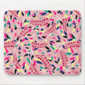 Böhmischer Stil traditioneller Dschungel von Blätt Mousepad (Vorne)