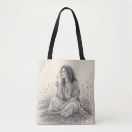 Böhmischer Träumer Bleistiftskizze  Tasche