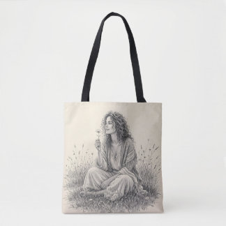 Böhmischer Träumer Bleistiftskizze Tasche