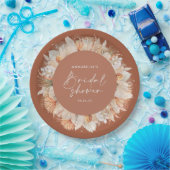 Böhmisches Brautparty aus Terrakotta Pappteller (Party)