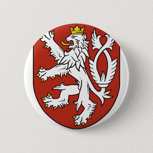 Böhmisches Emblem Button (Vorderseite)