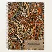Böhmisches geometrisches Design Planer (Vorderseite)