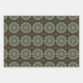 Böhmisches Medaillon-Design Geschenkpapier Set (Vorderseite)