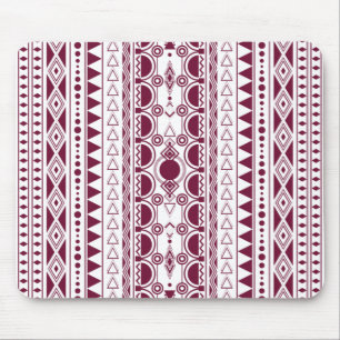 Böhmisches Ornament 30122020 Dunkelrot Mousepad