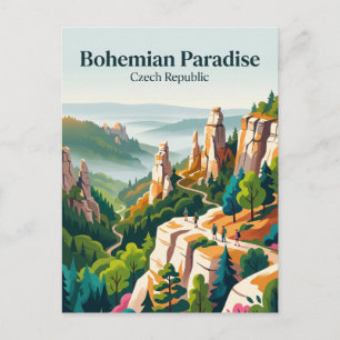 Böhmisches Paradies Tschechische Republik Postkarte