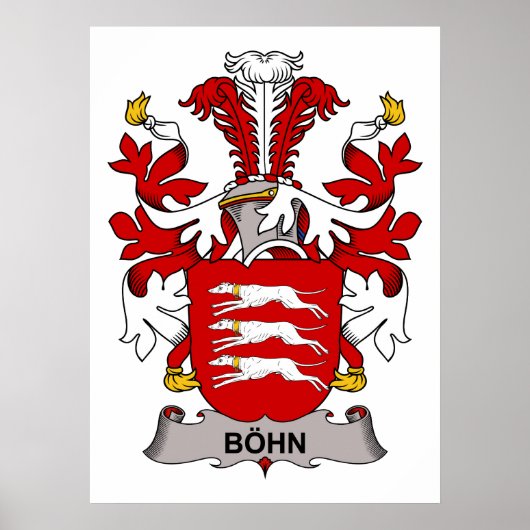 Bohn Familienwappen Poster (Vorne)