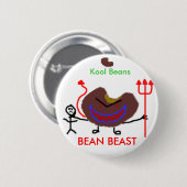 Bohne, Bohne, Kool Bohnen, BOHNEN-TIER Button (Vorne & Hinten)