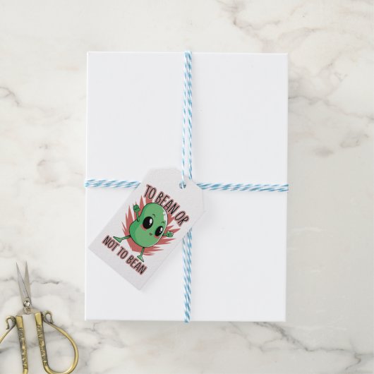 Bohne sein oder nicht Bohne sein Geschenkanhänger (Mit Garn)