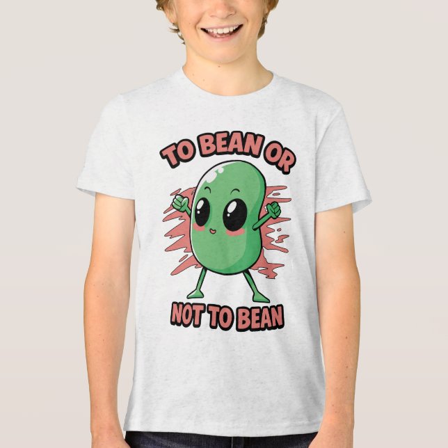 Bohne sein oder nicht sein Tri-Blend shirt (Vorderseite)