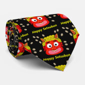 Bohnen auf Demon für Setsubun werfen Krawatte (Gerollt)