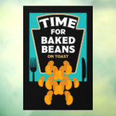 Bohnen auf Toast Fensteraufkleber (Blatt 3)