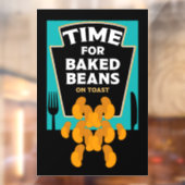 Bohnen auf Toast Fensteraufkleber (Blatt 2)