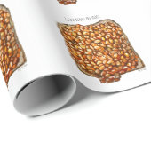 Bohnen auf Toast Geschenkpapier (Rolleneckpunkt)