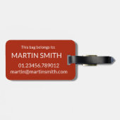 Bohnen auf Toast UK British Cuisine Food Gepäckanhänger (Rückseite horizontal)