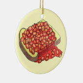 Bohnen auf Toast UK British Cuisine Food Keramik Ornament (Rechts)
