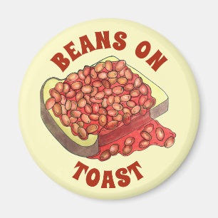 Bohnen auf Toast UK British Cuisine Food Magnet