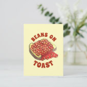Bohnen auf Toast UK British Cuisine Food Postkarte (Stehend Vorderseite)