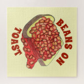 Bohnen auf Toast UK British Cuisine Food Puzzle (Horizontal)