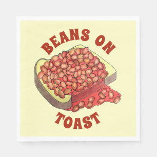 Bohnen auf Toast UK British Cuisine Food Serviette