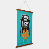 Bohnen auf Toast Wandteppich Mit Holzrahmen (Gewinkelt)