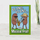 Bohnen, Bohnen, das musikalische Obst Karte (Vorderseite)