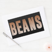 Bohnen, Bohnen Rechteckiger Aufkleber (Umschlag)
