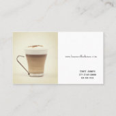 Bohnen-Café Visitenkarte (Rückseite)