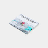 Bohnen das Whippet Surfdog Post-it Klebezettel (angewinkelt)